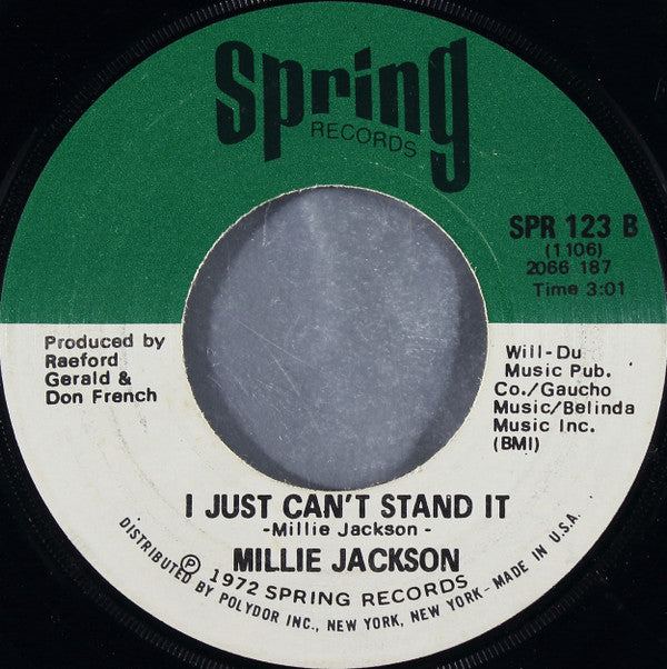 Millie Jackson : Ask Me What You Want / I Just Can't Stand It (7", Scr)