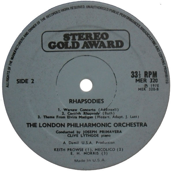 London Philharmonic Orchestra : Rhapsodies (LP, Album)