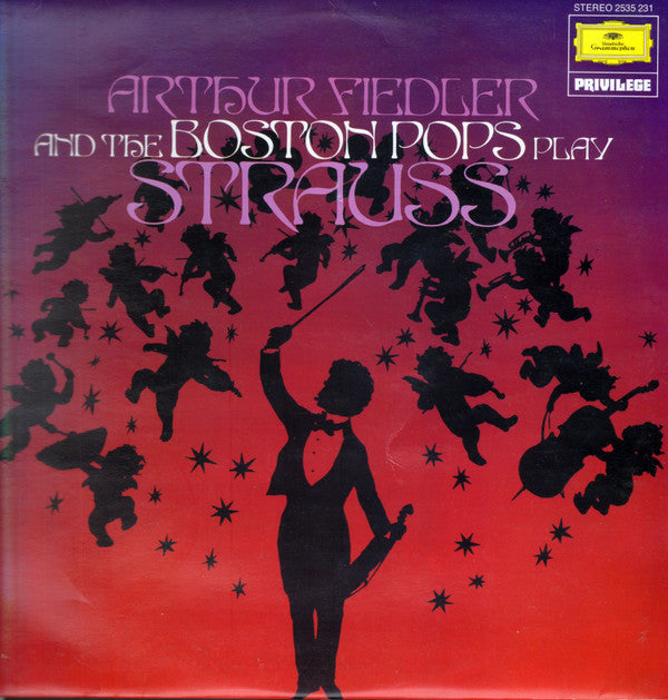 Arthur Fiedler  And Boston Pops Orchestra : Play Strauss (LP)