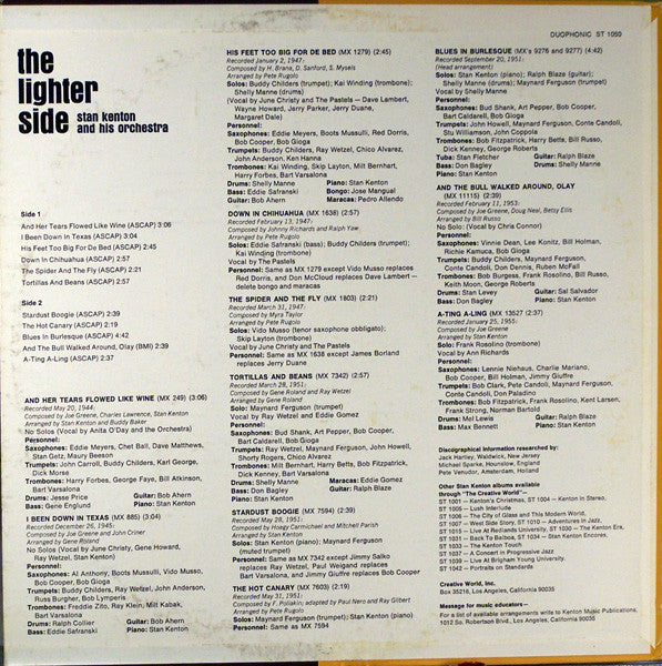 Stan Kenton : The Lighter Side (LP, Comp)