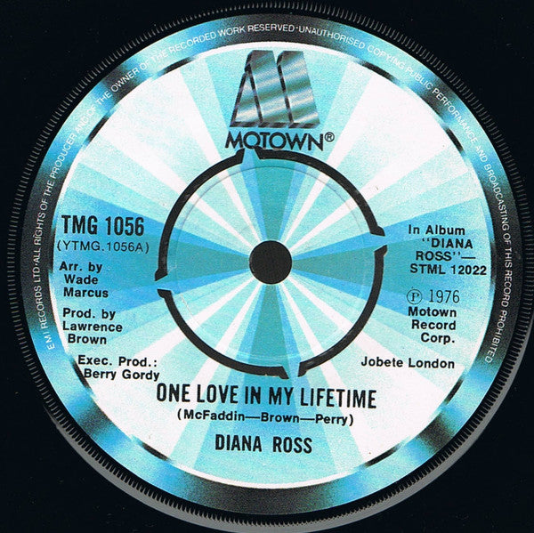 Diana Ross : One Love In My Lifetime (7", Single)