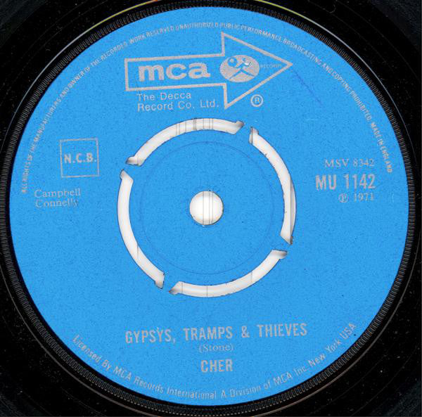 Cher : Gypsys, Tramps & Thieves (7", Single)