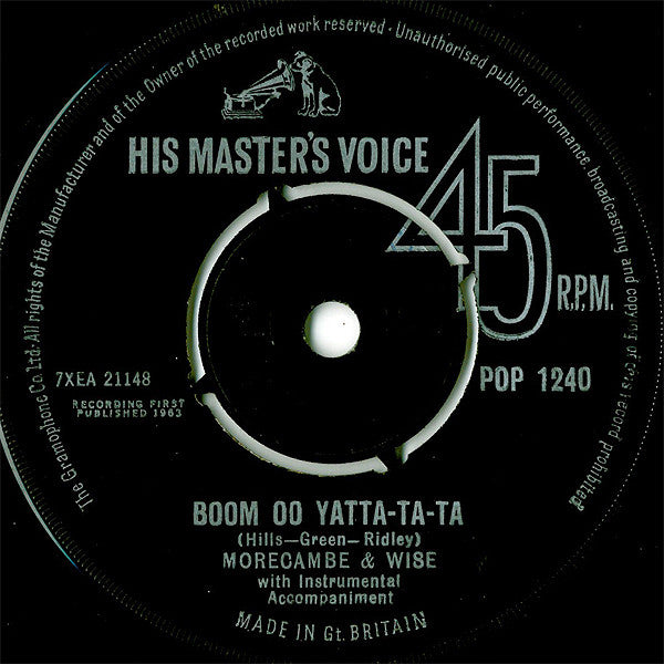 Morecambe & Wise : Boom Oo Yatta-Ta-Ta (7")