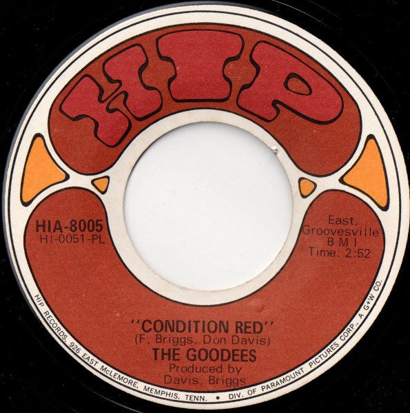 The Goodees : Condition Red (7", Mono)