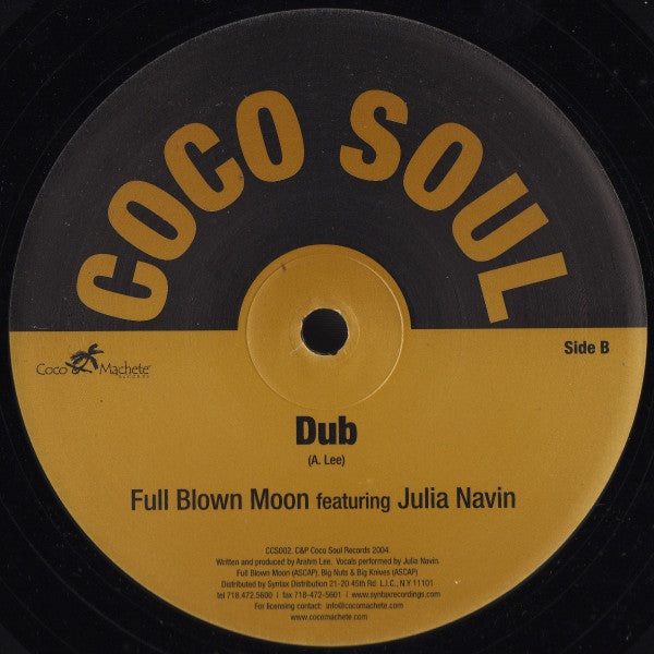 Full Blown Moon Featuring Julia Navin : Time & Space (12")