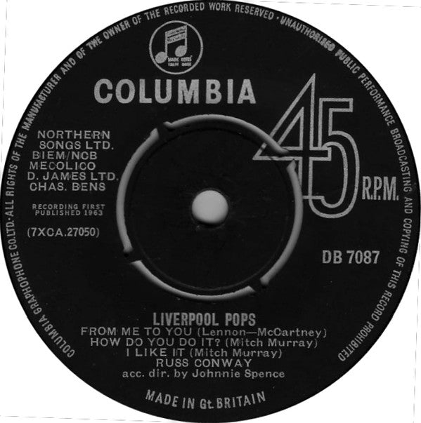 Russ Conway : Liverpool Pops (7", Single)