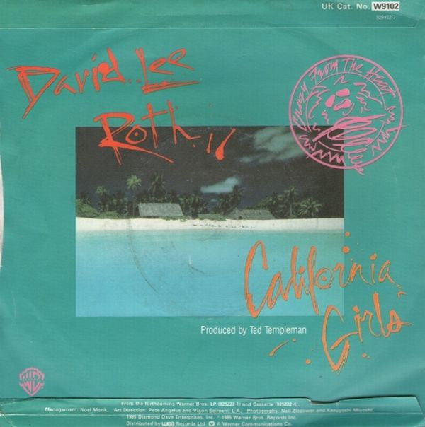 David Lee Roth : California Girls (7", Single, Sil)