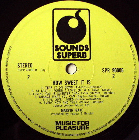 Marvin Gaye : How Sweet It Is (To Be Loved By You) (LP, Comp)