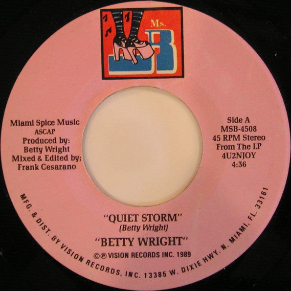 Betty Wright : Quiet Storm (7")