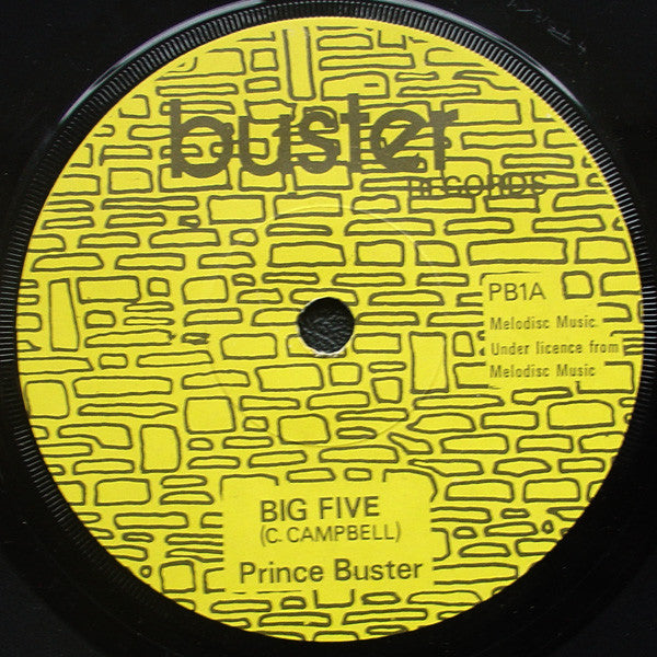 Prince Buster : Big Five (7", Single, RE, Yel)