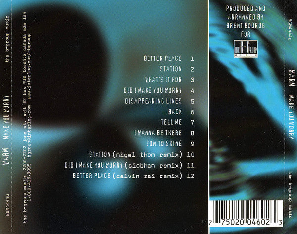 Warm (11) : Make You Worry (CD, Album)