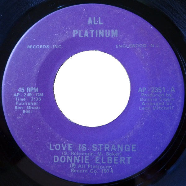 Donnie Elbert : Love Is Strange (7", Single)