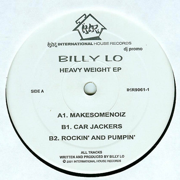 Billy Lo : Heavy Weight EP (12", EP, Promo)
