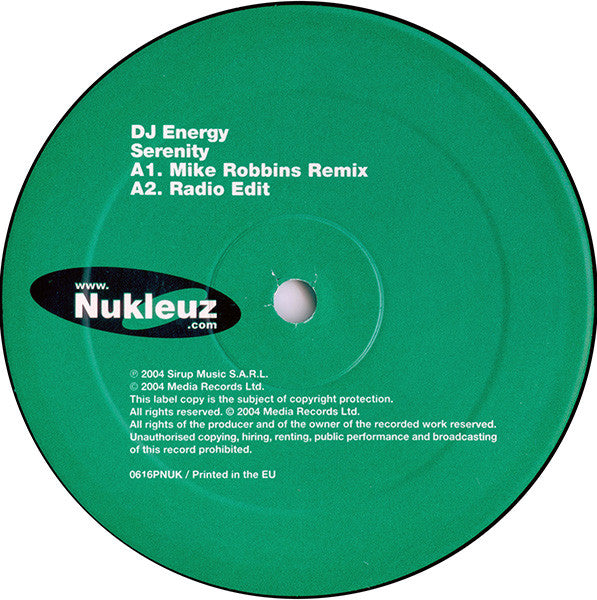 DJ Energy : Serenity (12")