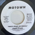 Edwin Starr : Who's Right Or Wrong (7", Single, Promo)