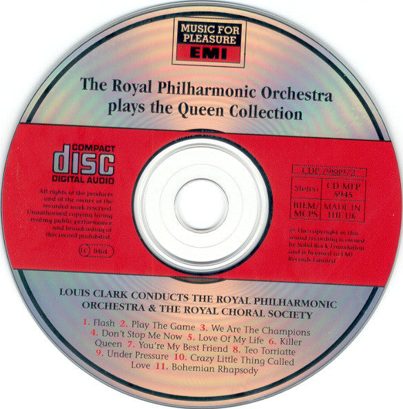 Royal Philharmonic Orchestra , Conducted By Louis Clark With The The Royal Choral Society : The Queen Collection (CD, Album)