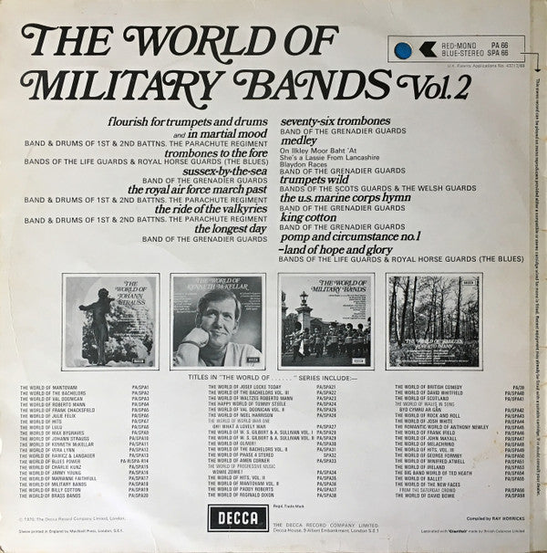 Various : The World Of Military Bands Vol. 2 (LP, Comp)