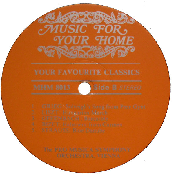 Vienna Pro Musica Orchestra : Your Favourite Classics (LP, Comp)