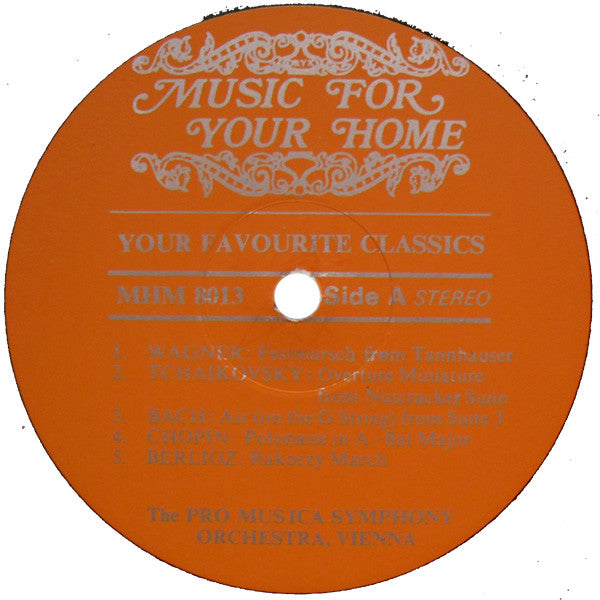 Vienna Pro Musica Orchestra : Your Favourite Classics (LP, Comp)