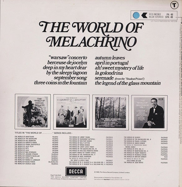 George Melachrino : The World Of Melachrino (LP)