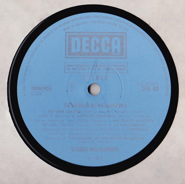 George Melachrino : The World Of Melachrino (LP)