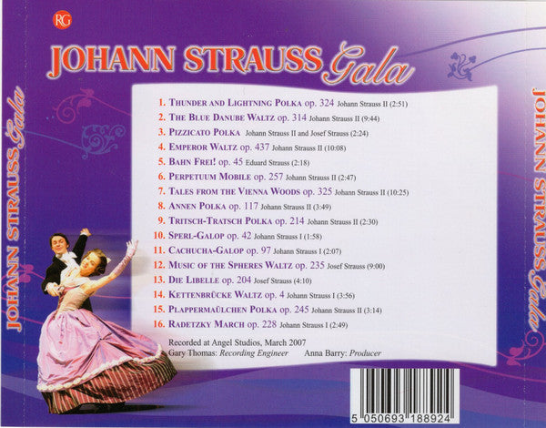Johann Strauss Jr., Johann Strauss Sr., Josef Strauß, The Johann Strauss Orchestra, Raymond Gubbay, Eduard Strauß : Johann Strauss Gala (CD, Album)