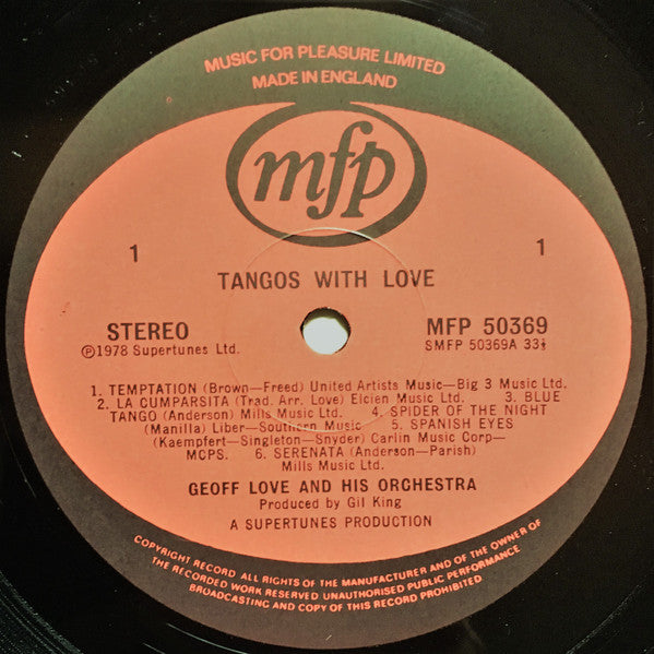 Geoff Love : Tangos With Love (LP)