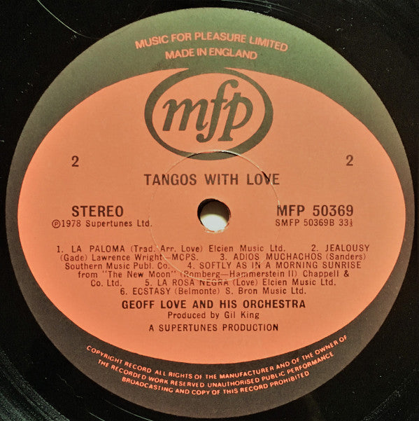 Geoff Love : Tangos With Love (LP)