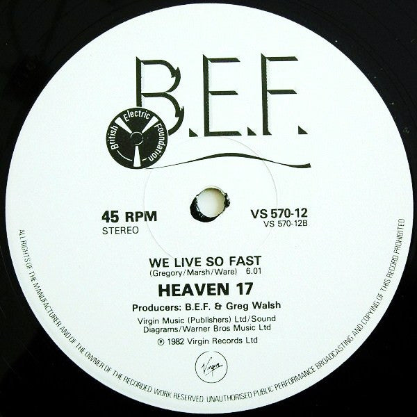 Heaven 17 : Temptation (Special Dance Mixes) (12", Single)