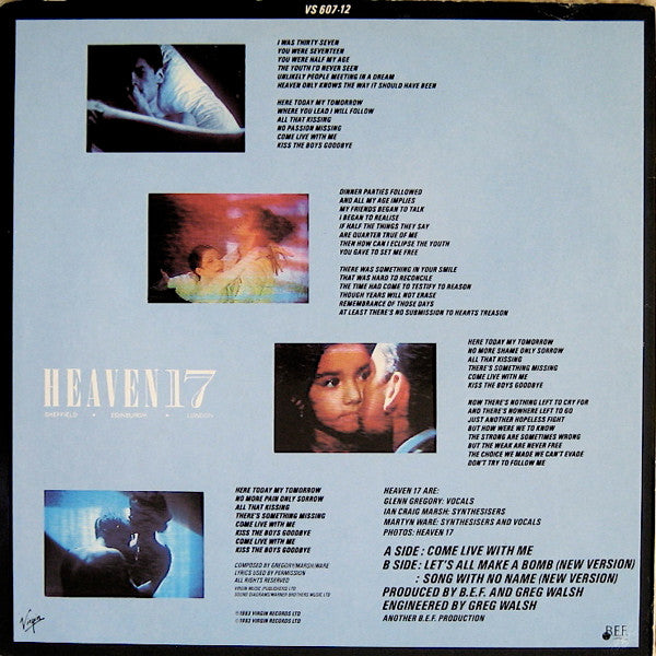 Heaven 17 : Come Live With Me (12", Single)