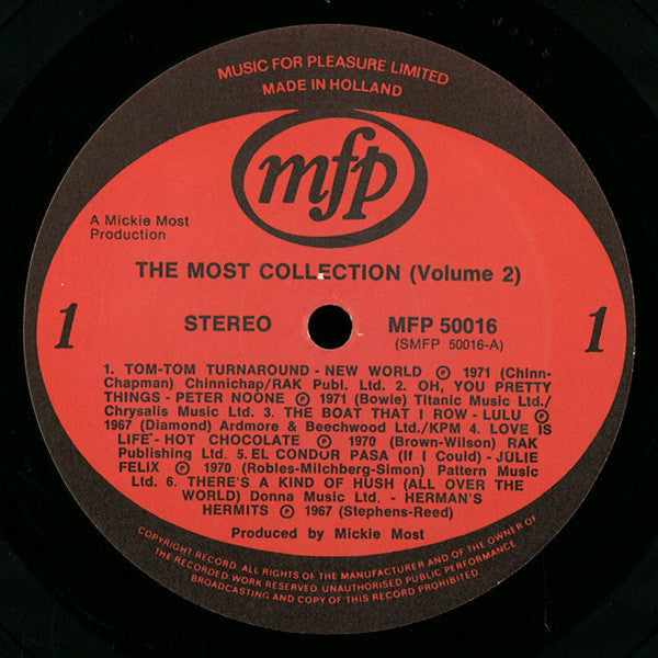 Various : The Most Collection (Volume 2) (LP, Comp, Dut)