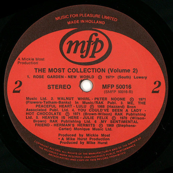 Various : The Most Collection (Volume 2) (LP, Comp, Dut)