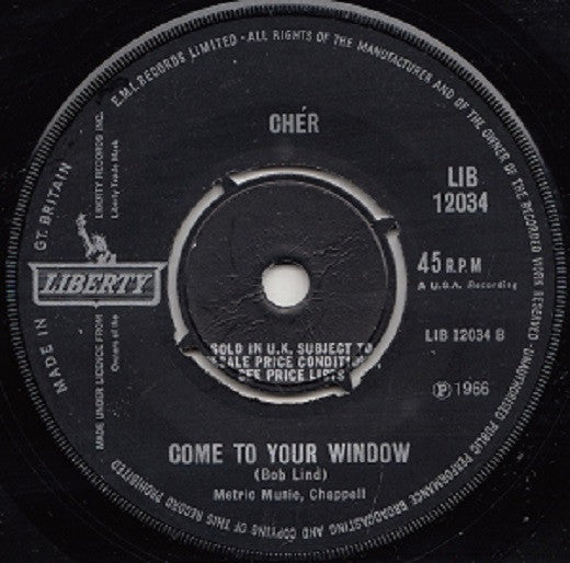 Cher : I Feel Something In The Air (7", Single)