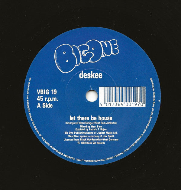 Deskee : Let There Be House (7")