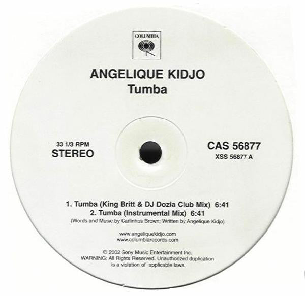 Angélique Kidjo : Tumba (12", Promo)