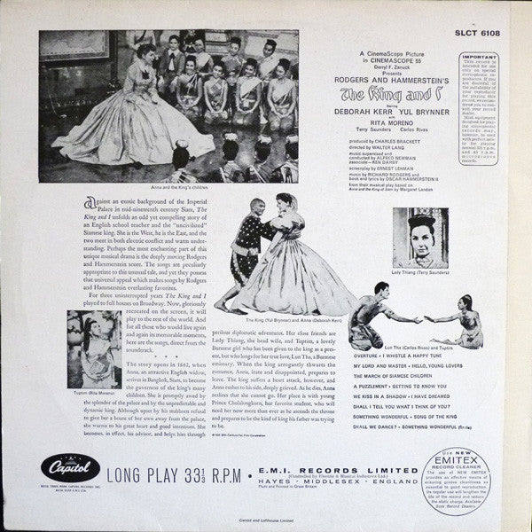 Rodgers & Hammerstein : The King And I (LP, RP)