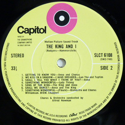 Rodgers & Hammerstein : The King And I (LP, RP)