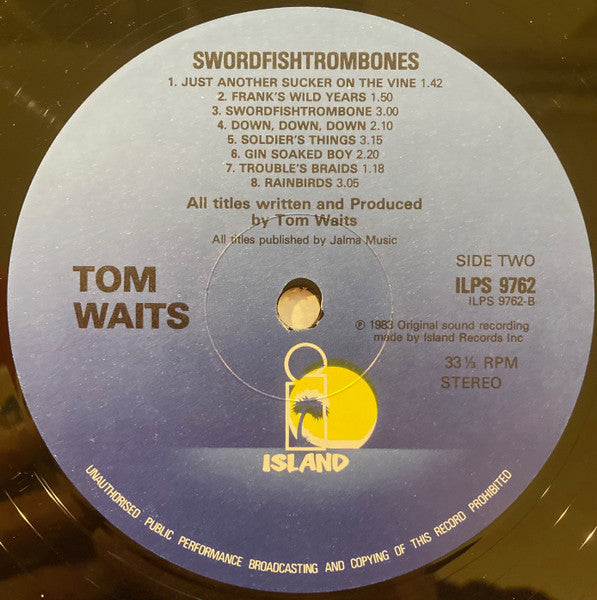 Tom Waits : Swordfishtrombones (LP, Album, RE)