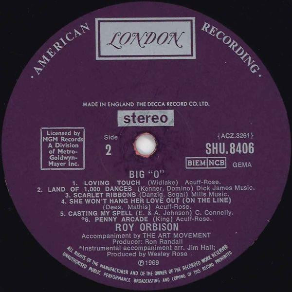 Roy Orbison : Big O (LP, Album)