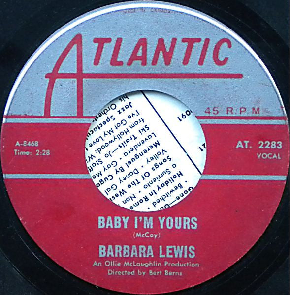Barbara Lewis : Baby, I'm Yours (7", Single)