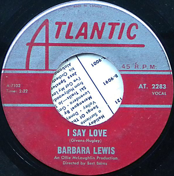 Barbara Lewis : Baby, I'm Yours (7", Single)