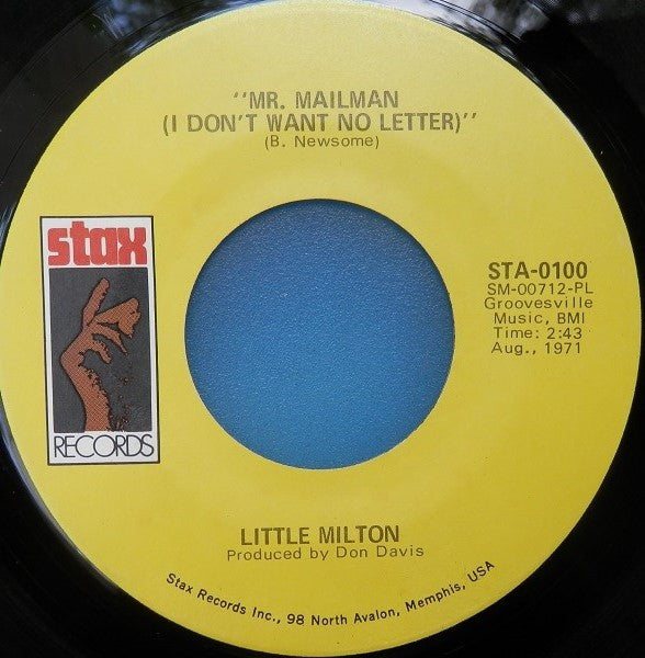 Little Milton : If That Ain't A Reason (For Your Woman To Leave You) / Mr. Mailman (I Don't Want No Letter) (7")