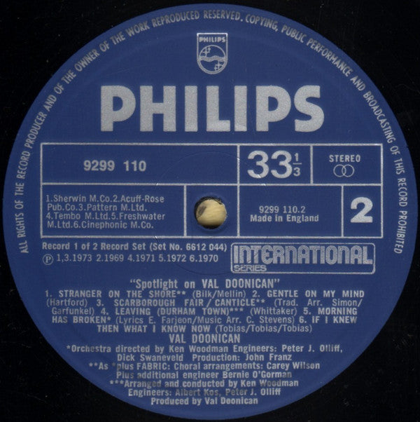 Val Doonican : Spotlight On Val Doonican (2xLP, Comp, RE)