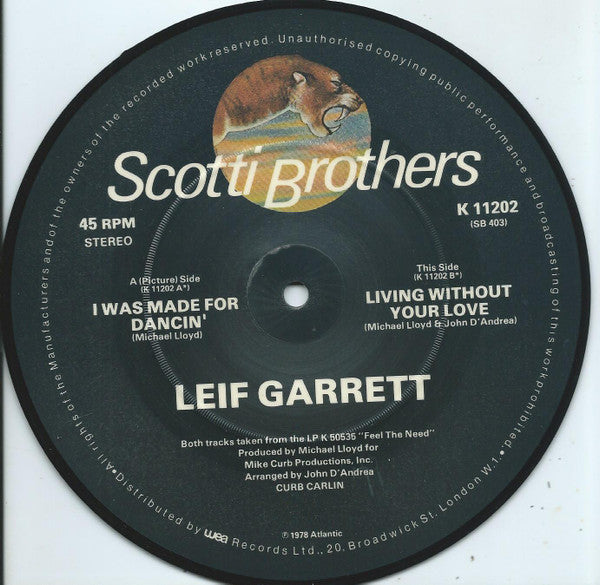 Leif Garrett : I Was Made For Dancin' (7", Single, Pic)