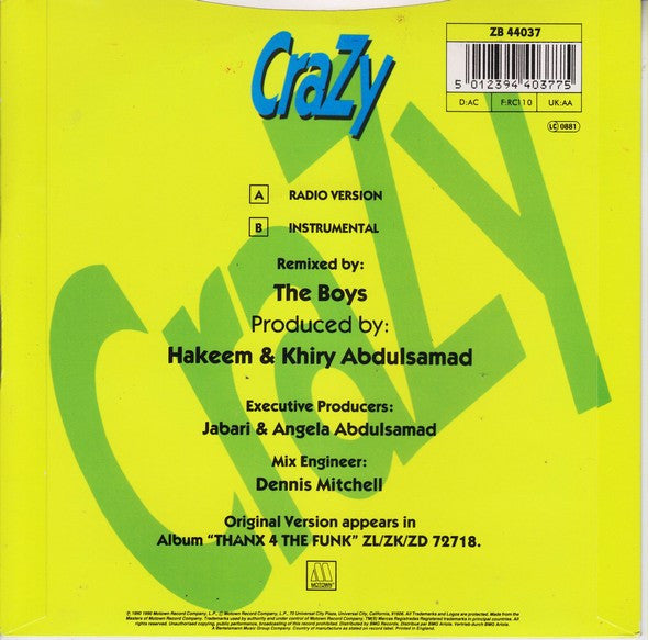 The Boys : Crazy (7", Single)
