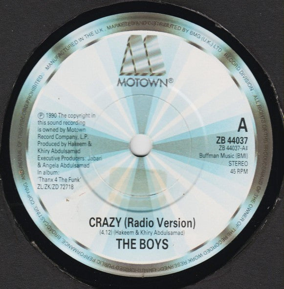 The Boys : Crazy (7", Single)