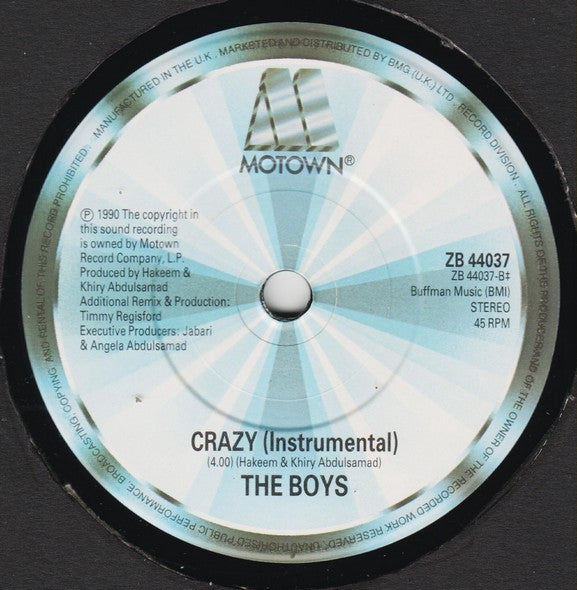The Boys : Crazy (7", Single)