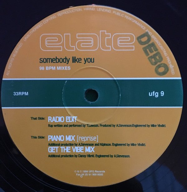 Elate : Somebody Like You (12")