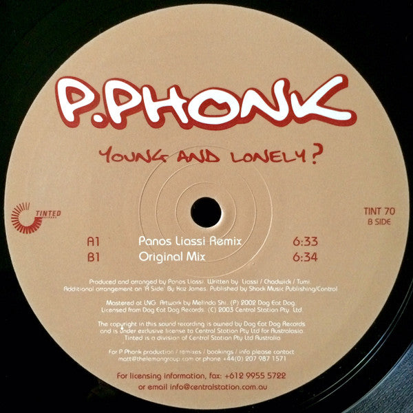 P Phonk : Young And Lonely? (12")
