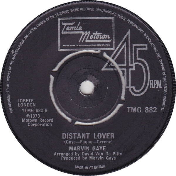 Marvin Gaye : Come Get To This (7", Single, 4 P)